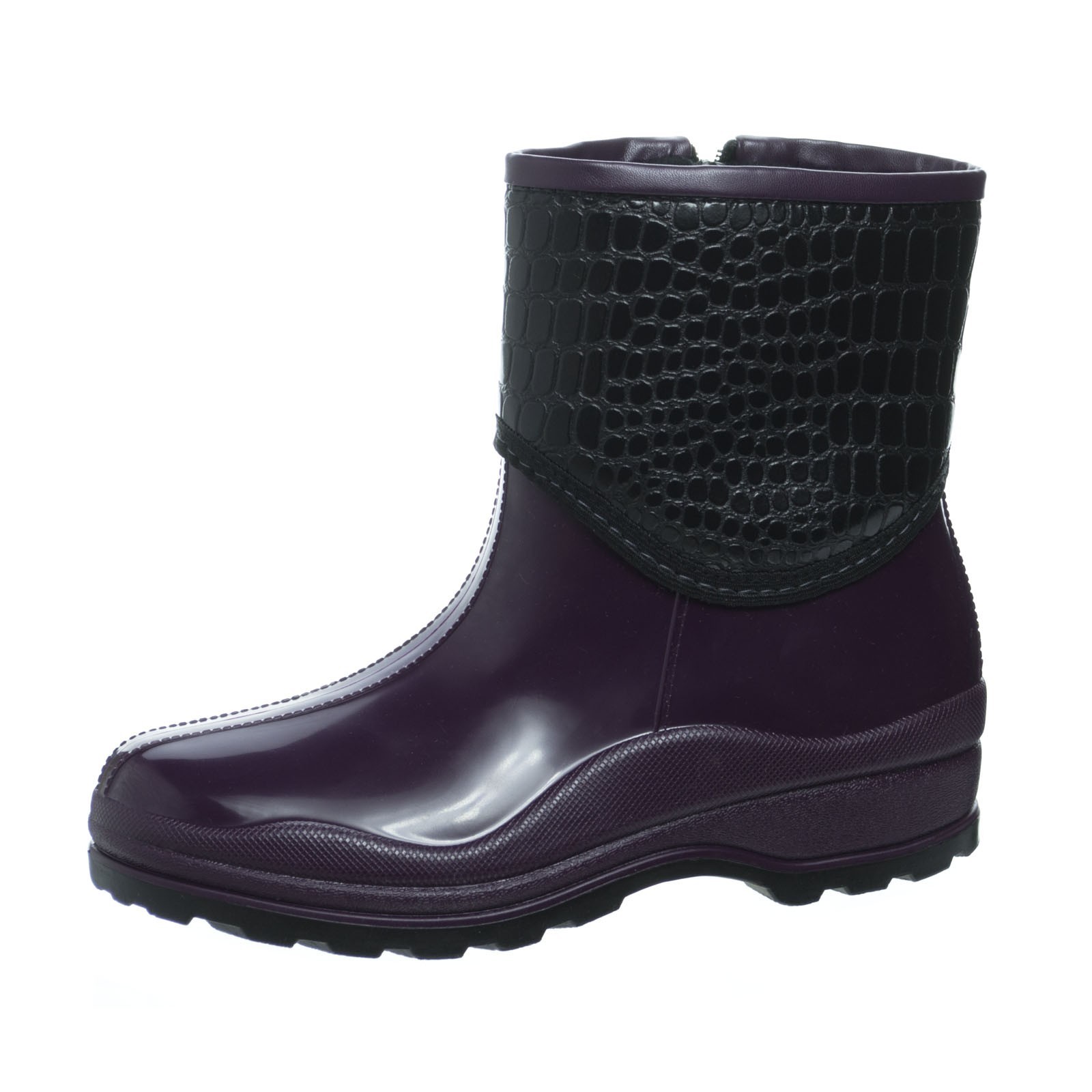

Резиновые сапоги женские W-shoes 111-1 фиолетовые непромокаемые утепленные флисом по всей длине 37р (23,5 см) b-545