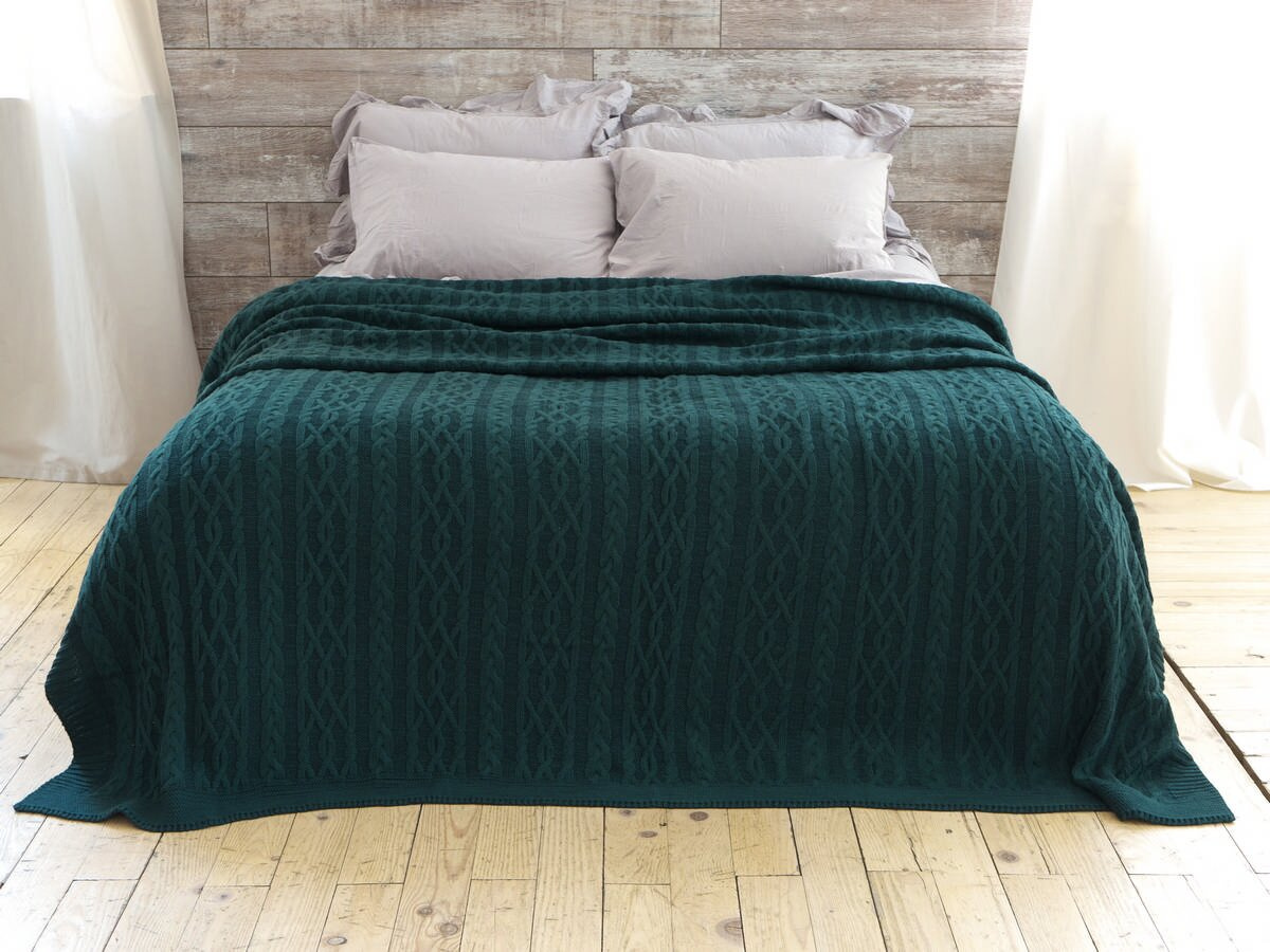 

Покрывало Betires Dolce Green 220x240 см турция, хлопок, акрил
