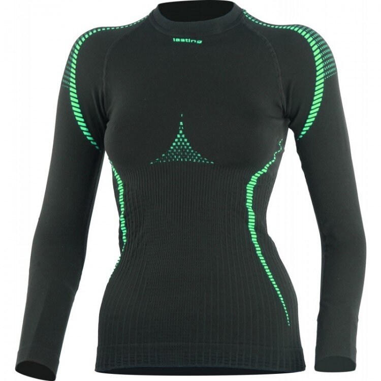 

Термофутболка Lasting Sita 9060 Black/Green XXS/XS (002.001.3455)