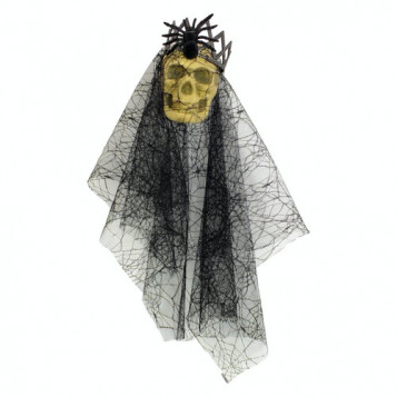 

Декор Череп королевы подвесной Halloween 17-844BLK (NAT04906)