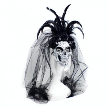 

Маска La novia de Muerte с фатой Halloween 19-963BLK