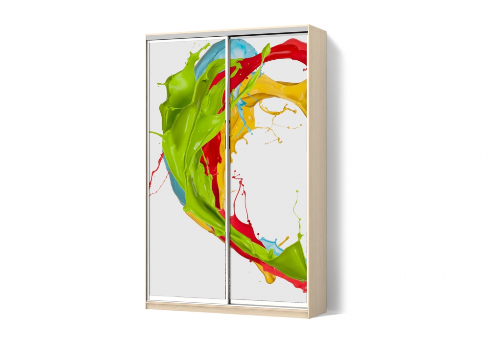 

Шкаф-купе Luxe 2 двери ФМП/ФМП рисунок Ab069 CLS - I 130 x 230 x 45 см