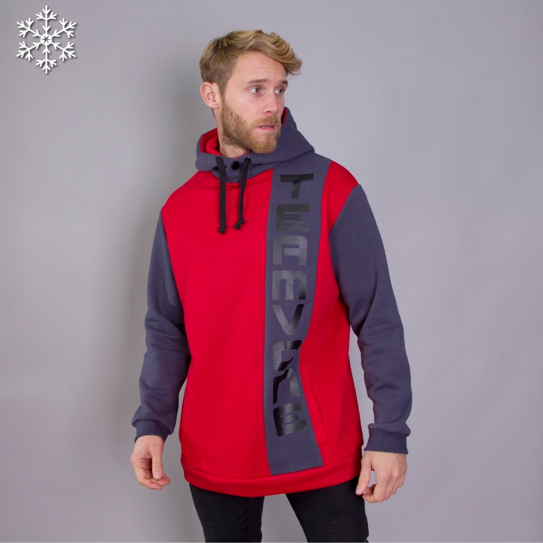 

Мужской теплый худи Teamv TEAMVONE Oversize 3 Красный, Мужской теплый худи Teamv TEAMVONE Oversize 3 Красный L