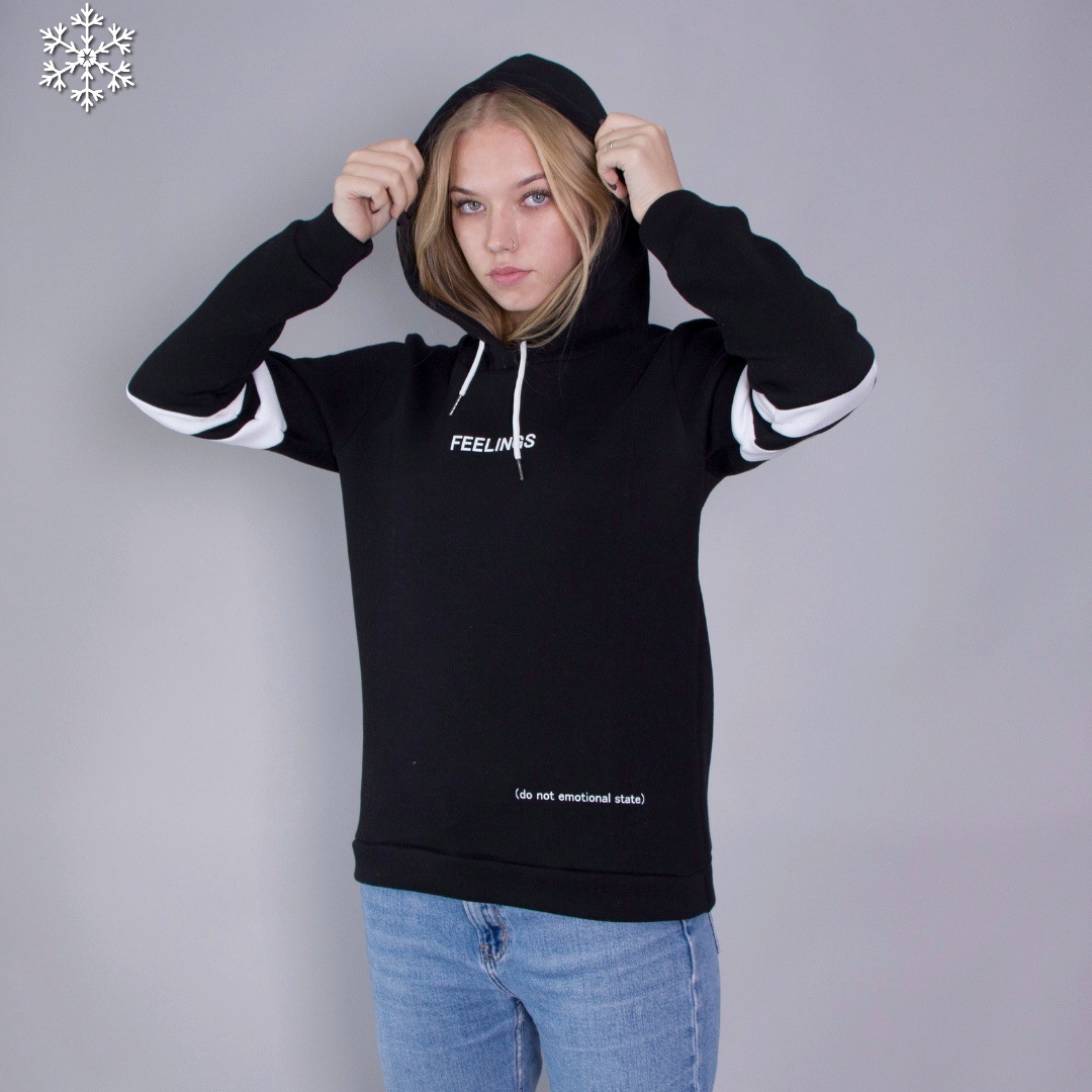 

Женский теплый худи Teamv Feelings 3 Черный XL