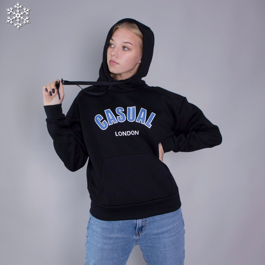 

Женский теплый худи Teamv Casual 3 Черный, Женский теплый худи Teamv Casual 3 Черный M