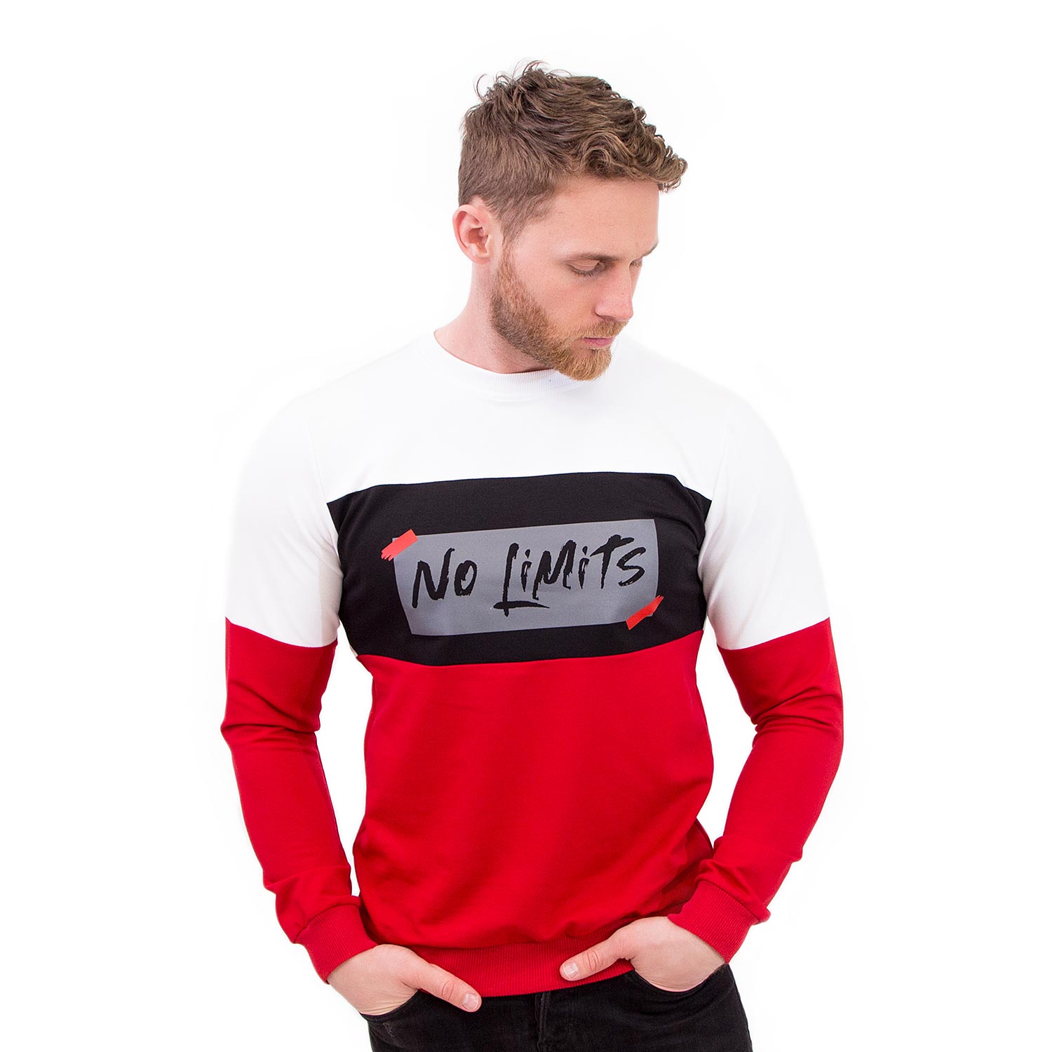 

Мужской свитшот Teamv No Limits 2 красный с белым, Мужской свитшот Teamv No Limits 2 красный с белым S