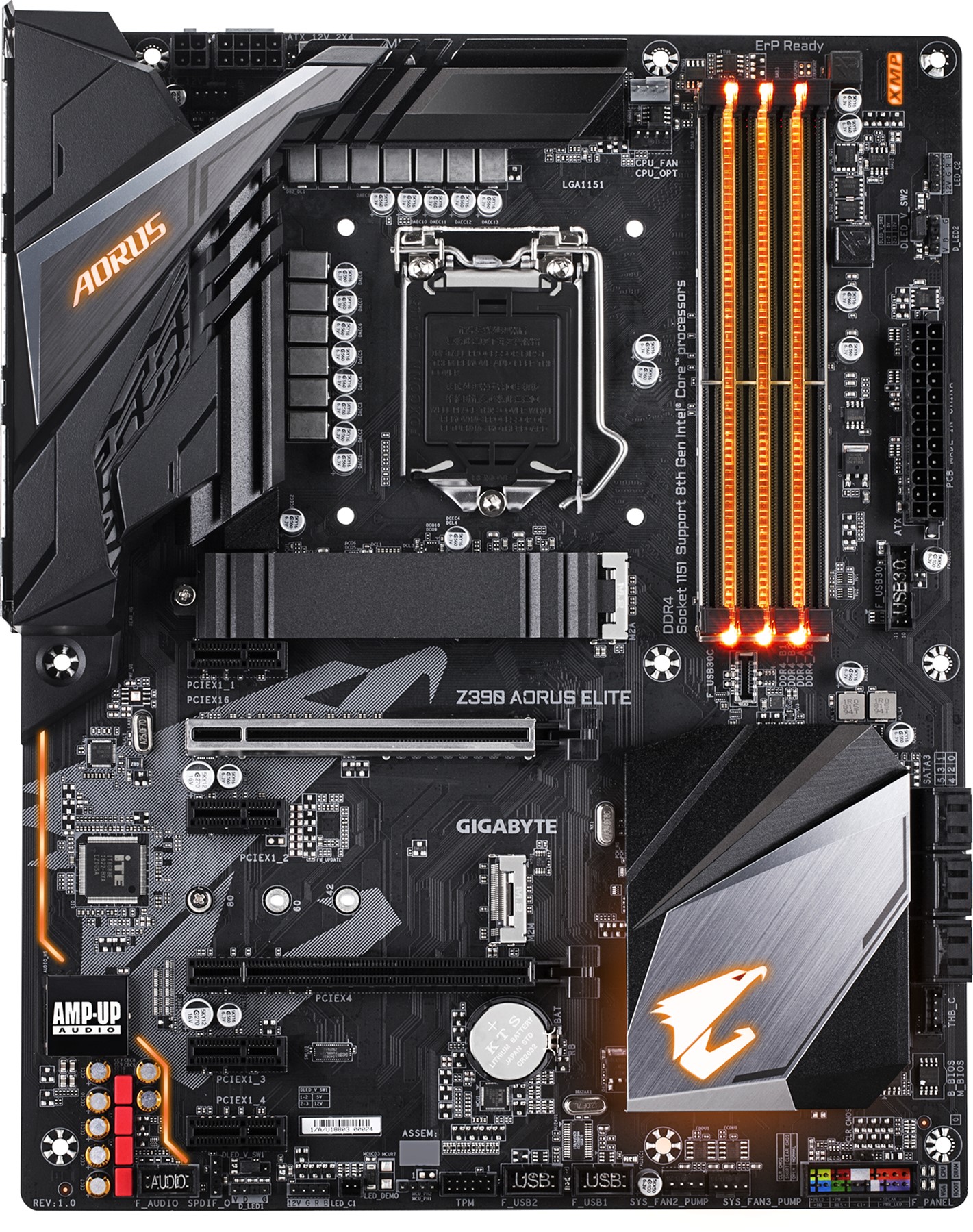 

Материнская плата Gigabyte Z390 Aorus Elite Rev 1.0 (s1151, Intel Z390, PCI-Ex16)