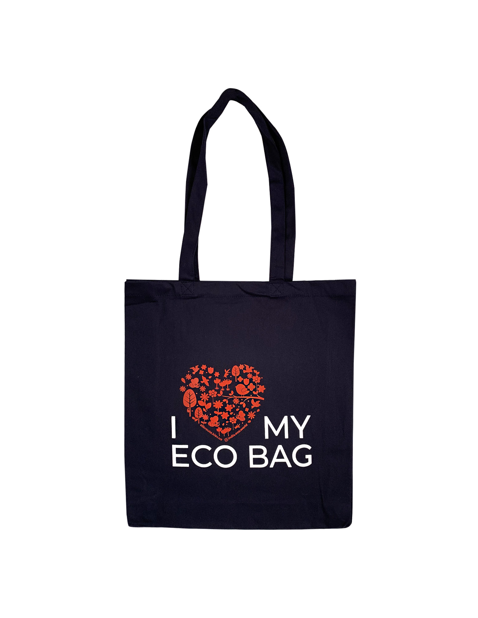 

Эко сумка синяя шоппер I love my eco bag Silk Route a-1040