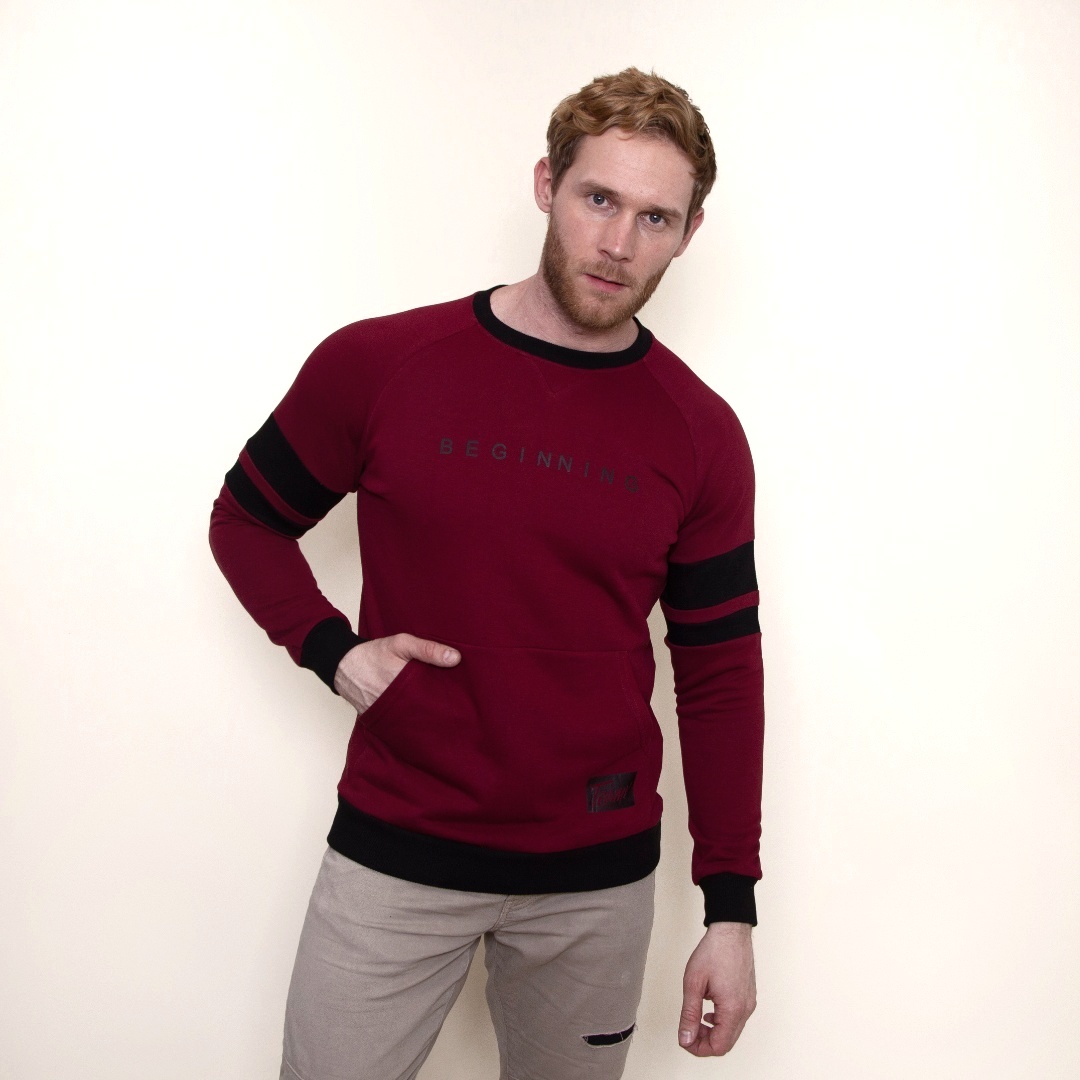 

Мужской свитшот Teamv Beginning Бордо S