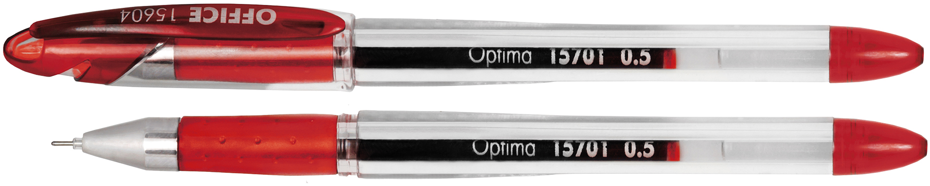 

Набор гелевых ручек Optima Office 0.5 мм Красный 12 шт (O15604-03)