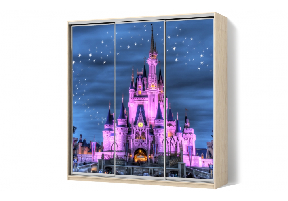 

Шкаф-купе Luxe 3 двери ФМП/ФМП/ФМП рисунок De046 CLS - IV 240 x 240 x 60 см