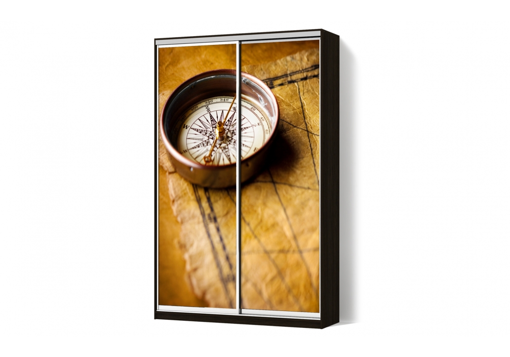 

Шкаф-купе Luxe 2 двери ФМП/ФМП рисунок Re049 CLS - IV 110 x 210 x 45 см