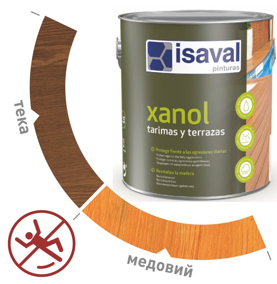 

Водоотталкивающая пропитка для Террас Ксанол ISAVAL 2,5л-30м2