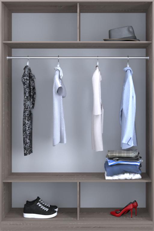 

Гардероб открытый Luxe CLS-2 150 x 200 x 45 см Дуб трюффель