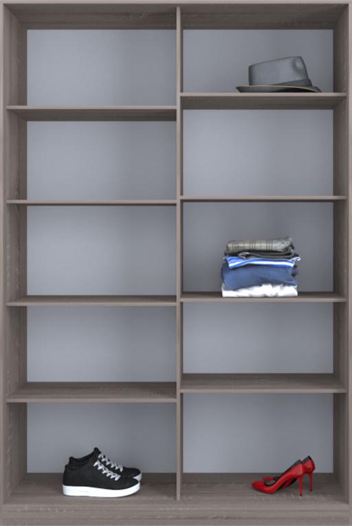 

Гардероб открытый Luxe CLS-3 180 x 240 x 60 см Дуб трюффель