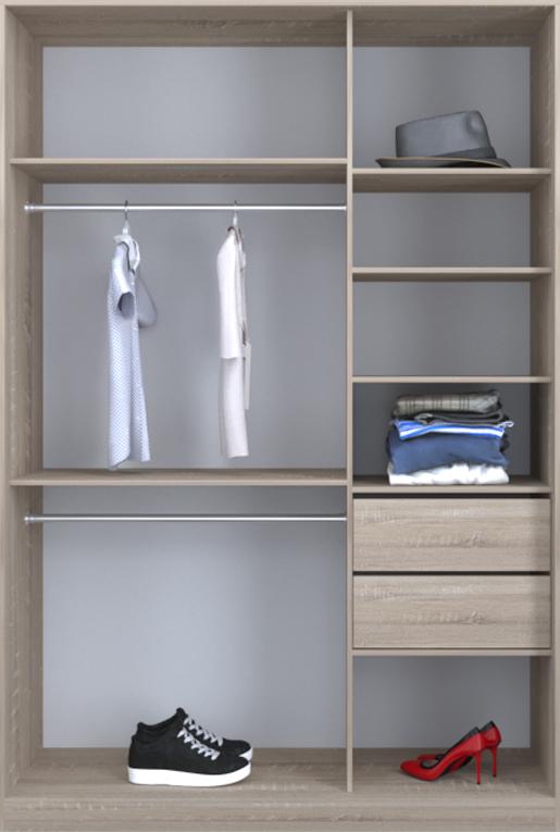 

Гардероб открытый Luxe CLS-4 140 x 210 x 60 см Дуб сонома