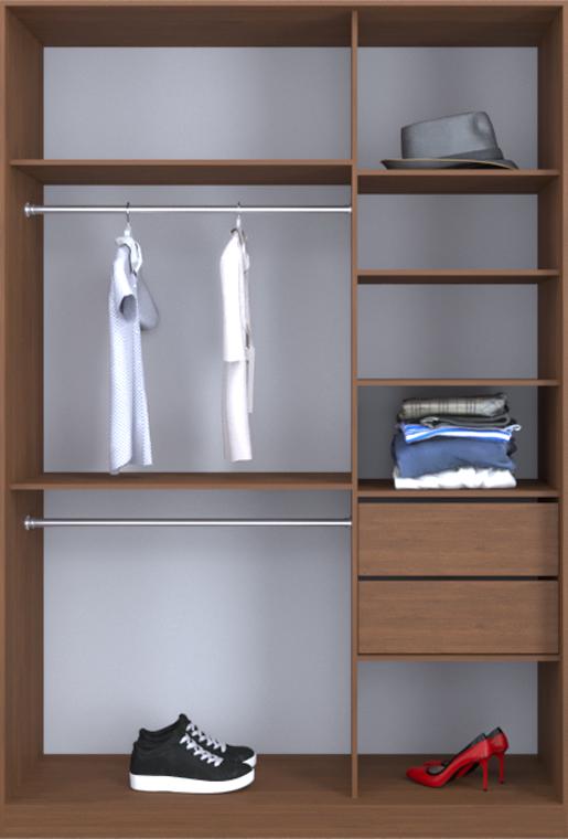 

Гардероб открытый Luxe CLS-4 170 x 230 x 45 см Орех лесной
