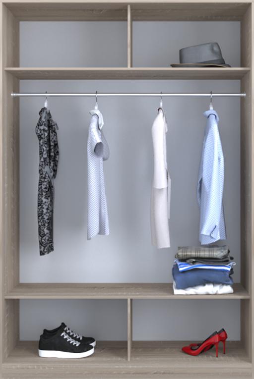 

Гардероб открытый Luxe CLS-2 160 x 220 x 60 см Дуб сонома