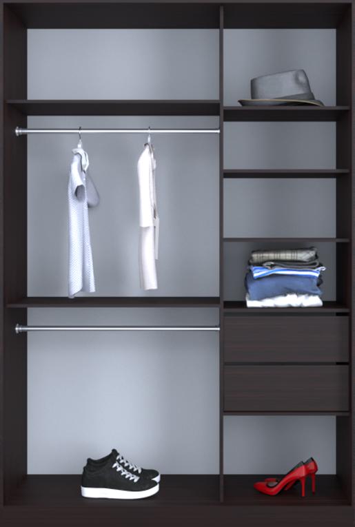 

Гардероб открытый Luxe CLS-4 190 x 220 x 60 см Венге магия