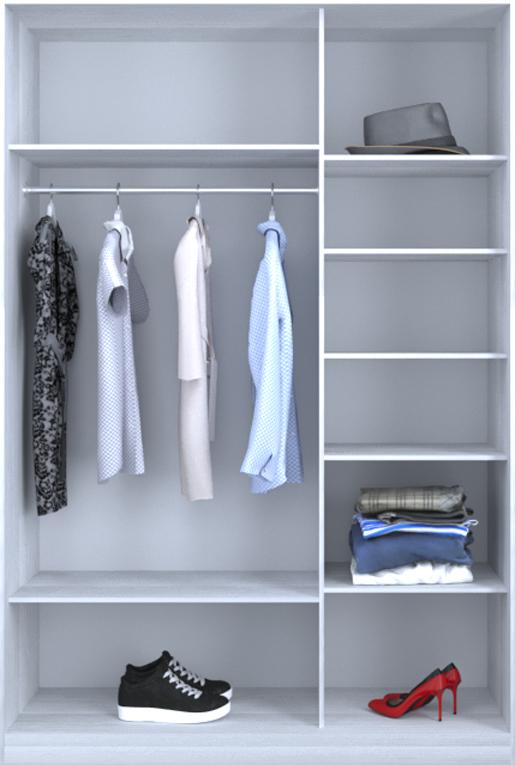 

Гардероб открытый Luxe CLS-1 100 x 240 x 60 см Белое дерево