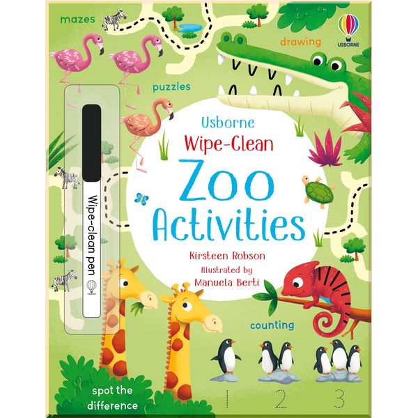 

Usborne Wipe-Clean Zoo Activities. Kirsteen Robson. ISBN:9781474986847