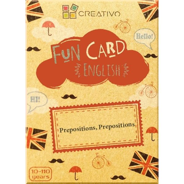 

Fun Card English: Prepositions, Prepositions. CREATIVO. ISBN:9788366122383