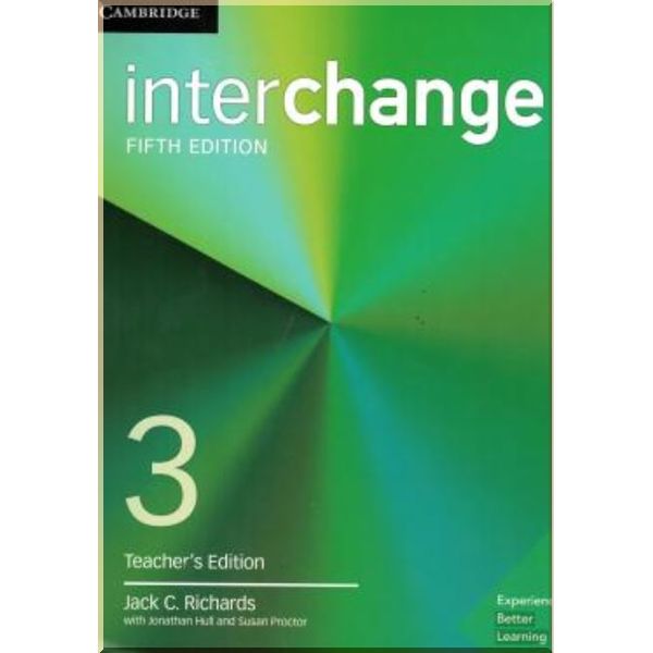 

Interchange Fifth Edition 3 Teacher's Edition with Complete Assessment Program. Jonathan Hull, Jack C. Richards. ISBN:9781316622803