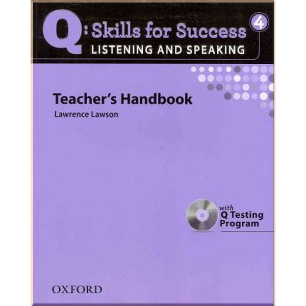 

Q: Skills for Success. Listening and Speaking 4 Teacher's Handbook. Lawrence Lawson. ISBN:9780194756181