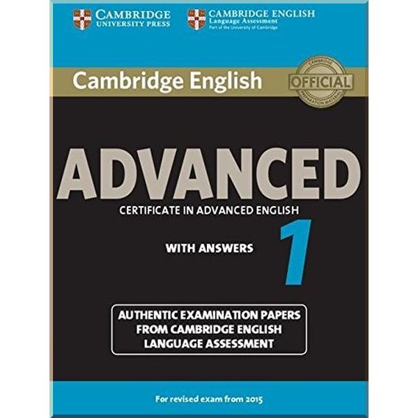 

Cambridge English: Advanced 1 Student's Book with answers. Cambridge University Press. ISBN:9781107653511