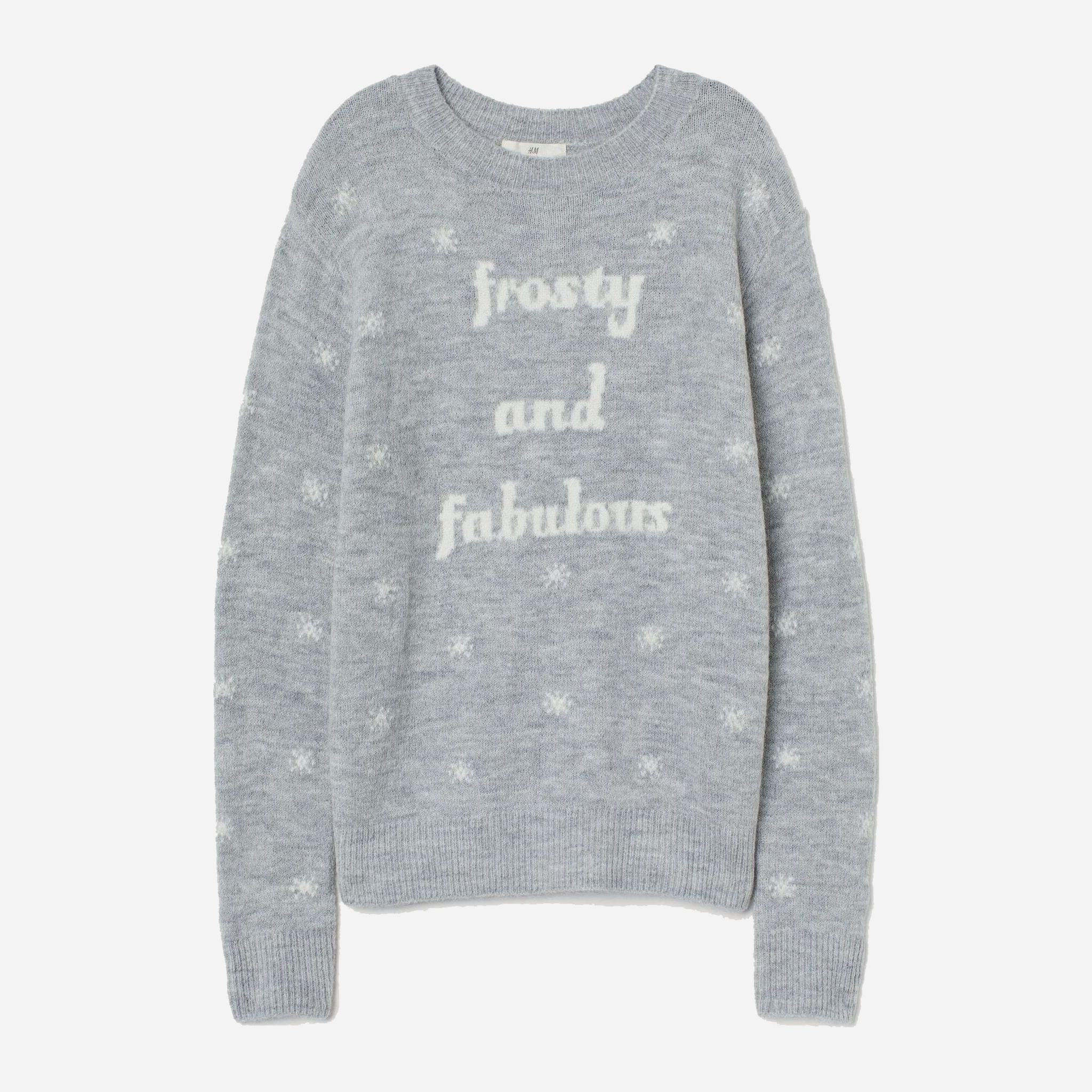 

Джемпер H&M 2708-7933850  Серый снежинки, Джемпер H&M 2708-7933850 XL Серый снежинки