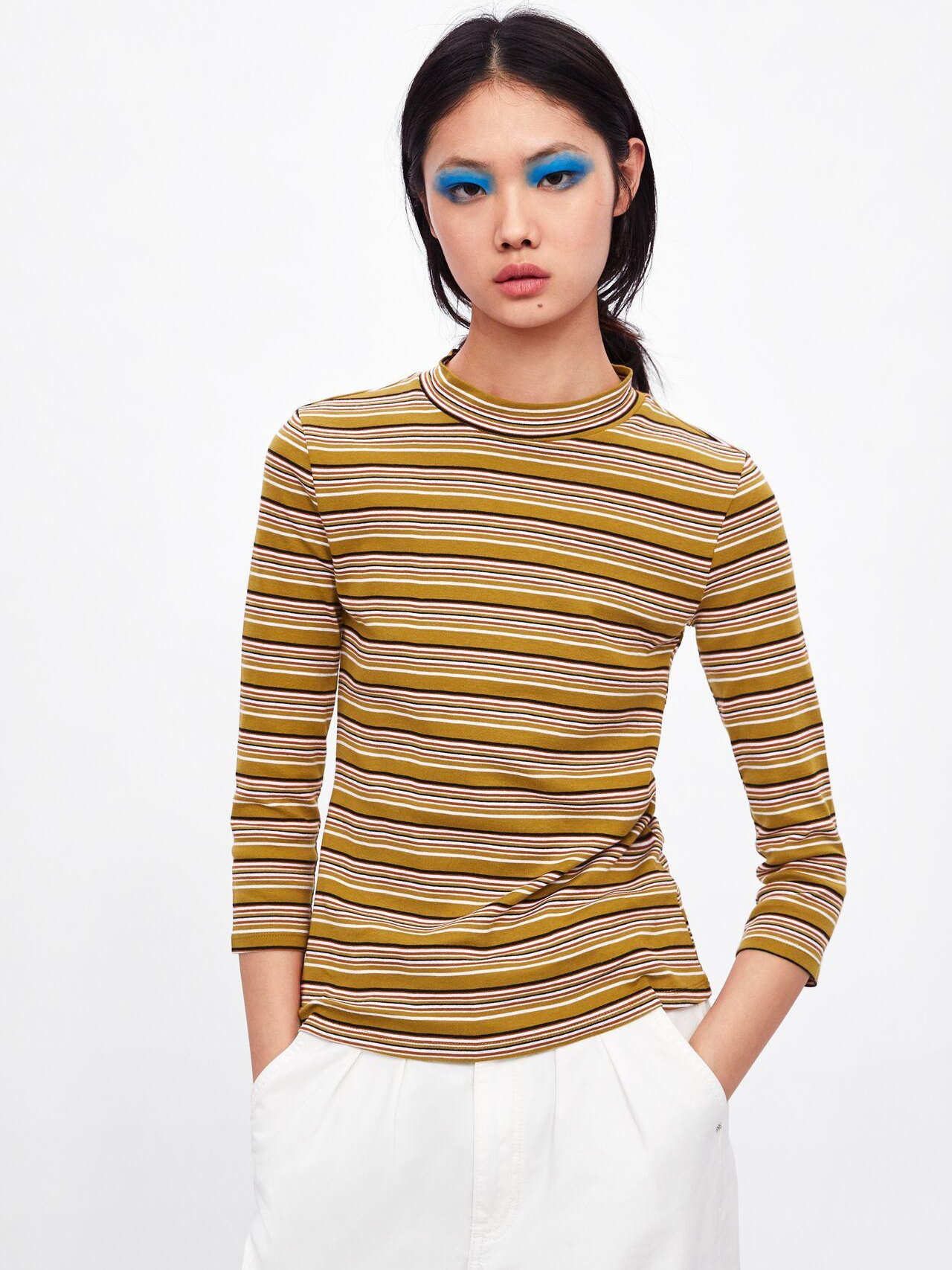

Лонгслив Zara XAZ239533VNWY S Горчичный