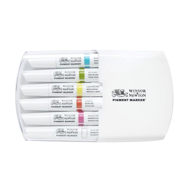 

Набор маркеров Winsor&Newton Pigment marker 6шт. Яркие тона