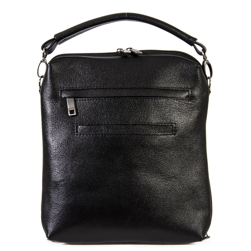 

Сумка кожаная VESSON Бакстер, черная, на плечо (4435-2)