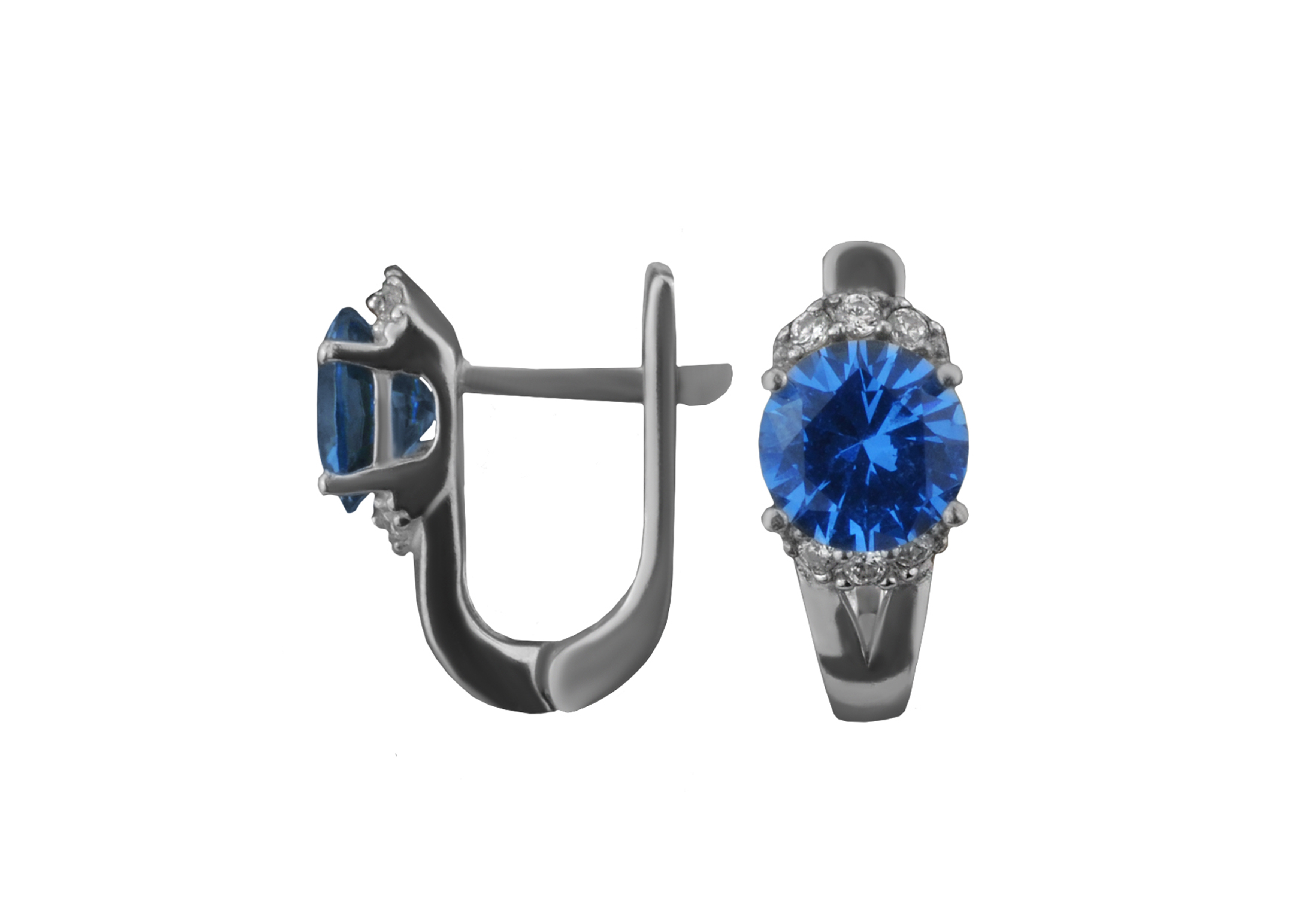 

Серьги серебряные с кварцем London blue Амбрелла 2881/9р QLB, 2.18 размер