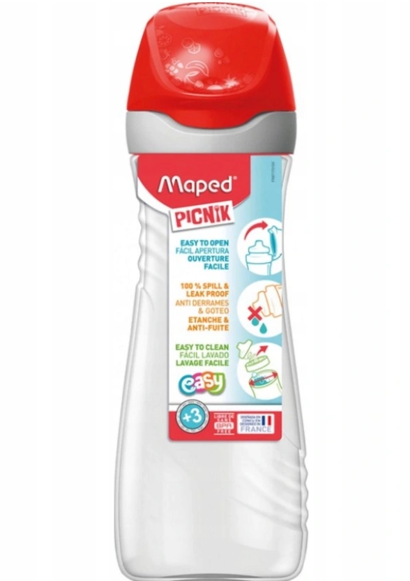 

Детская бутылка для воды и напитков Maped Picnik 580 мл красно-серая