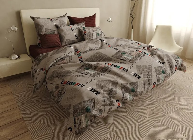 

Постельное белье Colorful life полуторный Бязь Голд 150 х 210