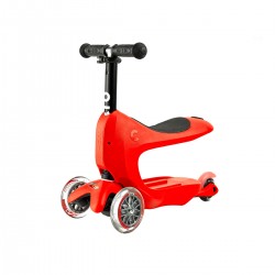 

Самокат MICRO серии Mini2go Deluxe Plus – КРАСНЫЙ (до 50 kg, до 20 kg с сидением, 3-х кол.)
