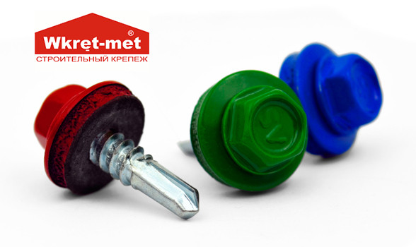 

Саморез кровельный по металлу 5,5x25 RAL 3005 красный WF Wkret-Met 250 шт