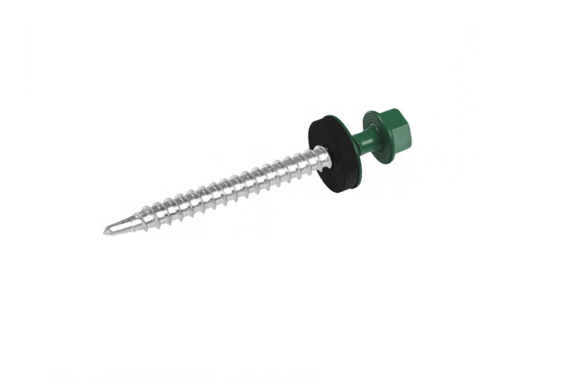 

Саморез кровельный 4.8х70 RAL 6005 по дереву (упк 100 шт)