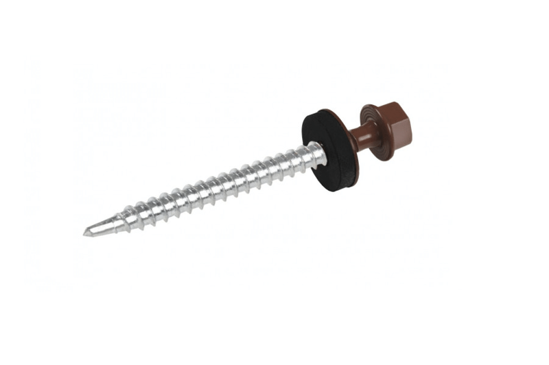

Саморез кровельный 4.8х70 RAL 8017 по дереву (упк 100 шт)