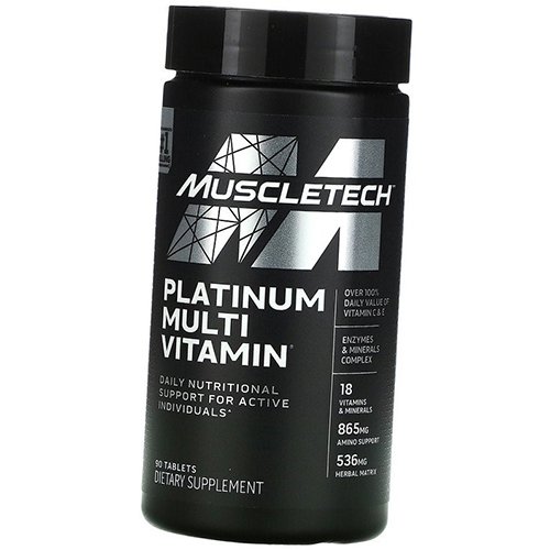 

Мультивитамины, Platinum Multi Vitamin, Muscle Tech 90таб (36098002)