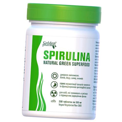 

Спирулина, Spirulina, Golden Pharm 200таб (71519002)