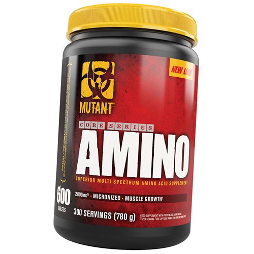 

Аминокислоты для спорта, Mutant Amino, Mutant 600таб (27100001)