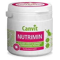 

Витаминно-минеральные добавки Canvit Nutrimin for cats (для улучшения пищеварения для котов. В таблетках.)150g