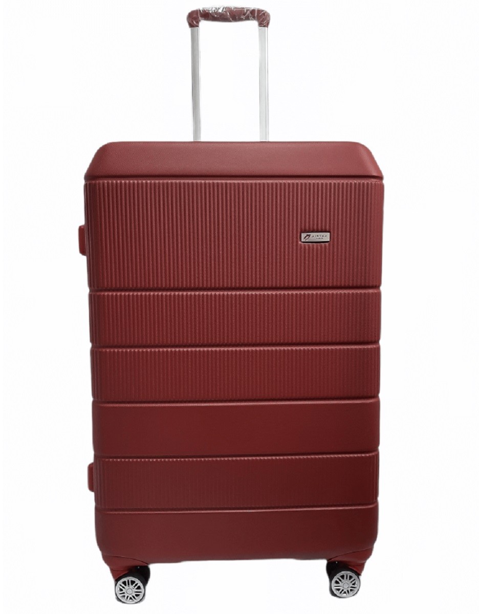 

Чемодан пластиковый AIRTEX 937 большой бордовый Ap00025