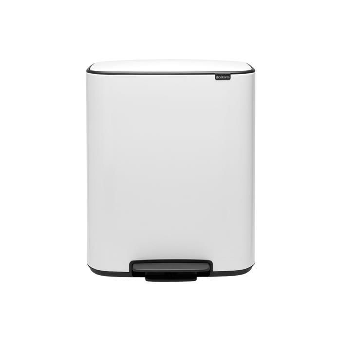 

Мусорный бак Brabantia Pedal Bin Bo -White матовый 2х30л 211447