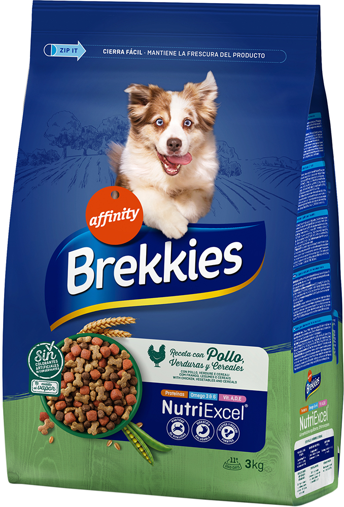 

Сухой корм Brekkies Dog Chicken для собак всех пород с курицей 3 кг
