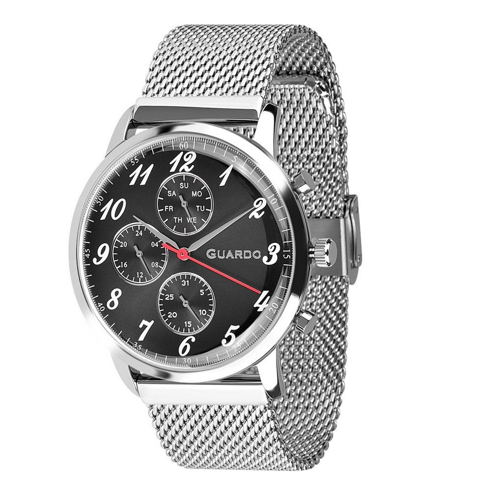 

Часы наручные Guardo 012238-1 Silver-Black