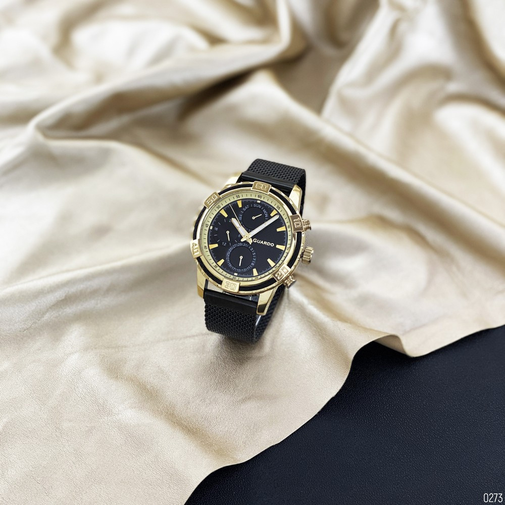 

Часы наручные Guardo B01352(2)-3 Black-Gold