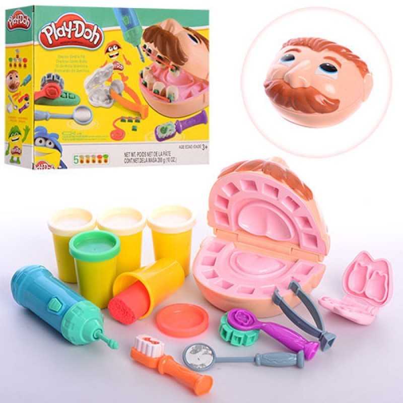 

Детский игровой набор пластилин для лепки Мистер Зубастик Play Doh Стоматолог Дантист